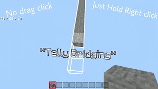 How to Telly Bridge on Minecraft Bedrock Edition Easy [upl. by Llenoil33]