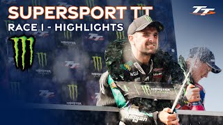 Monster Energy Supersport TT Race 1  Highlights  2024 Isle of Man TT Races [upl. by Alym]