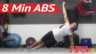 HASfits Eight Minute Abs Workout To Get Ripped Abs Fast  8 Min Abs  8 Minute To Get Abs [upl. by Antony]