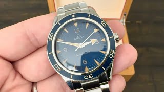 A Quick Look at the Blue Dial Omega Seamaster 300 Heritage Edition [upl. by Ellehcsor973]