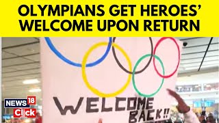 Olympics 2024  Olympians Led By Golden ‘Tennis’ Return To Heroes’ Welcome  N18G  News18 [upl. by Felton]