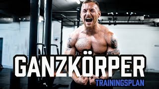 GANZKÖRPER TRAININGSPLAN für das Fitnessstudio  Workout für Anfänger und Fortgeschrittene im Gym [upl. by Nakah]