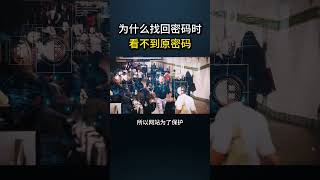 为什么找回密码时，看不到原密码？网络安全 遊戲 黑客 web3 cybersecurity 游戏 hacker chatgpt 程序员 熱門 [upl. by Anolahs332]