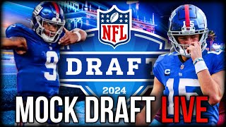 New York Giants Draft Talk  Mock Draft LIVE [upl. by Imeaj]