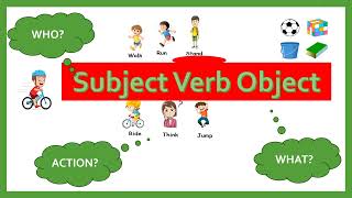 Subject Verb Object  English Grammar [upl. by Anitnas]