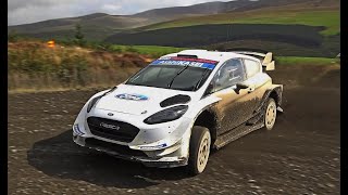 Wales Rally GB test Elfyn Evans WRC Ford Fiesta Pure Sound [upl. by Weber]