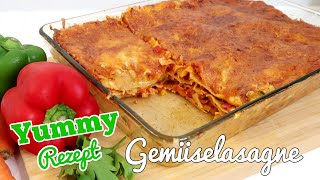 Feine GEMÜSELASAGNE  Ein tolles Rezept für die ganze Familie  Vegetarische Lasagne [upl. by Nerrad725]