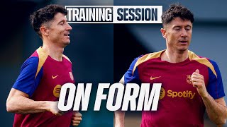 Robert Lewandowski INSATIABLE start to 2024  FC Barcelona Training 🔵🔴 [upl. by Naresh]