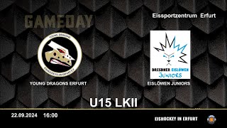 ODM U15 LK2  EHC Erfurt gegen Eislöwen Dresden [upl. by Einallem493]