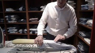 Repasser une chemise  Etape 2  les manchettes  Tutoriel Mens Code [upl. by Leyla]