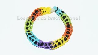 Loom Bandz Anleitung deutsch Spiral  Armband knüpfen [upl. by Macmillan]