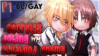 Secretly Dating my Childhood Enemy  GAYBL  GCMM  GLMM  Gacha Club Mini Movie FULL MOVIE [upl. by Darnell529]