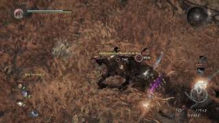 Nioh Beta Boss Fight Tachibana MuneshigeNami Oyogi Sword  Unmatched Warrior Set ArmorBow [upl. by Cardie]