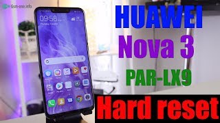 Hard Reset HUAWEI Nova 3 PARLX9  Factory reset [upl. by Horatia]