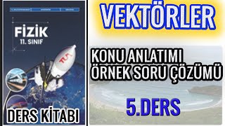 11 SINIF FİZİK DERS KİTABI VEKTÖRLER devlet yayınları 5 [upl. by Aliuqahs]