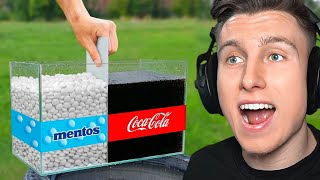 EXPERIMENT COLA vs MENTOS geht schief [upl. by Imoyik893]