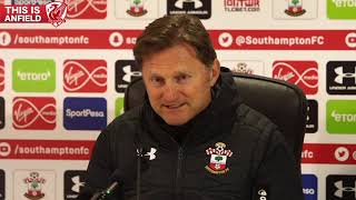 Ralph Hasenhuttl on Southampton 13 Liverpool [upl. by Oijile]