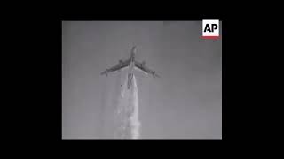 USAF B47 Stratojet JATO takeoff and parachute landing [upl. by Foulk]