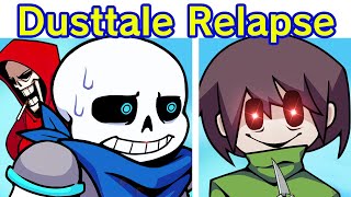 Friday Night Funkin Dusttale Relapsed  Sans Papyrus amp Chara FNF Mod FNF Undertale Fangame [upl. by Eenttirb]