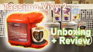 Tassimo Vivy 2 First Use  Unboxing amp Review [upl. by Judie]