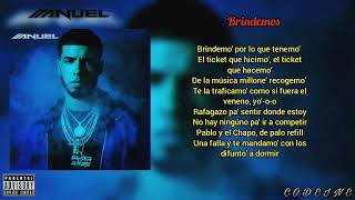 Anuel AA  Brindemos feat Ozuna LETRA [upl. by Oretna]