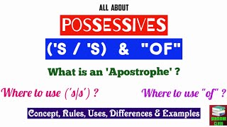 Apostrophe S s  Possessive Nouns  Apostrophe S vs of [upl. by Hillell]