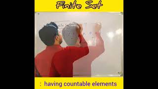 finite set and infinite set  finite set examples  settheoryclass11 shorts [upl. by Jasik]