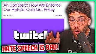 Twitch Updates Their Hateful Conduct Policy Adpocalypse  Hasanabi Reacts [upl. by Britta]