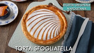 TORTA SFOGLIATELLA NAPOLETANA Ricetta facile Sfogliatella Frolla Gigante  Chiarapassion [upl. by Foote123]