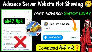 FF advance server  how to Download OB46 advanced server  free fire advance server kaise open karen [upl. by Suirtemed]