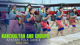 Apatani Folk Dance  Nanchalyan Anii Groups  Apatani Song  DSGJC 2024 [upl. by Nairret423]