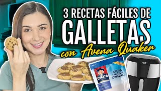 3 Recetas de Galletas de Avena Quaker en la AirFryer  Do It Laura [upl. by Alehtse]