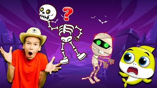 The Skeleton Zombie Dance Song  Baby Shark amp JoJo Kids Nursery Rhymes [upl. by Brian]