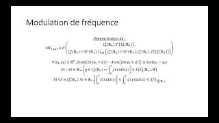 Mathématiques pour linformation et les réseaux partie 8  Modulation de fréquence [upl. by Fanechka]