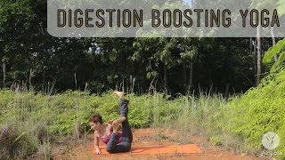 Yoga digestion boosting routine Metabolic Rush open level [upl. by Debor767]