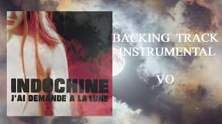 Jai demandé à la lune  Indochine  Backing Track instrumental  Version Originale Karaoké [upl. by Yauqram793]