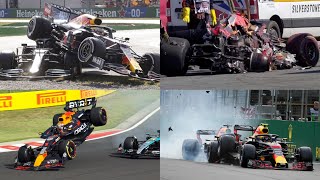 Every Max Verstappen Crash in F1 [upl. by Eemia]