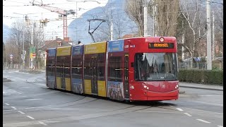 Austria Trams in Innsbruck [upl. by Guise]