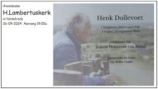 H Lambertuskerk Avondwake HENK DOLLEVOET 26 september 2024 aanvang 1900u [upl. by Yetac]