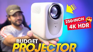 Best BUDGET PROJECTOR for Home Theater⚡️ HUGE 250INCH amp 4K HDR Auto Focus  Wzatco CE Projector [upl. by Hcirdla]