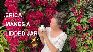 CERAMICS HOWTO lidded jar 🌼  pottery instructional video closed forms [upl. by Jessika452]