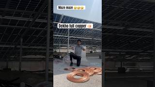 Copper pipe roll batao kitna fut he 😅comment kro 😳copperfittings youtubeshorts [upl. by Sachi178]