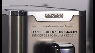 Cleaning the Espresso Machine Sencor SES 9020 and SES 9010 [upl. by Hehre243]