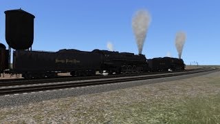 Train Simulator 2014 HD EXCLUSIVE Nickel Plate Road Berksire Double Header Excursion Sherman Hill [upl. by Tnilk]