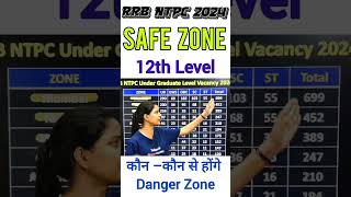 RRB NTPC 2024  12th Level Safe Zone  rrbntpc viralvideo [upl. by Natam661]