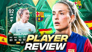 92 WINTER WILDCARD PUTELLAS PLAYER REVIEW  FC 24 Ultimate Team [upl. by Emilie]