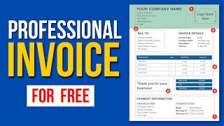 How to make INVOICE for FREE  How to generate invoice free [upl. by Augy]