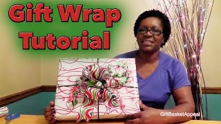 How to Wrap a Gift  GiftBasketAppeal [upl. by Paten]