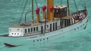 00093 rc boat steam yacht 1752024 [upl. by Aihsyak938]