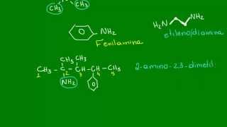 Nomenclatura das aminas complexas  Química orgânica [upl. by Notak]